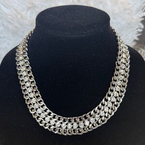 NWOT INC International Concepts Silver and Crystal Necklace